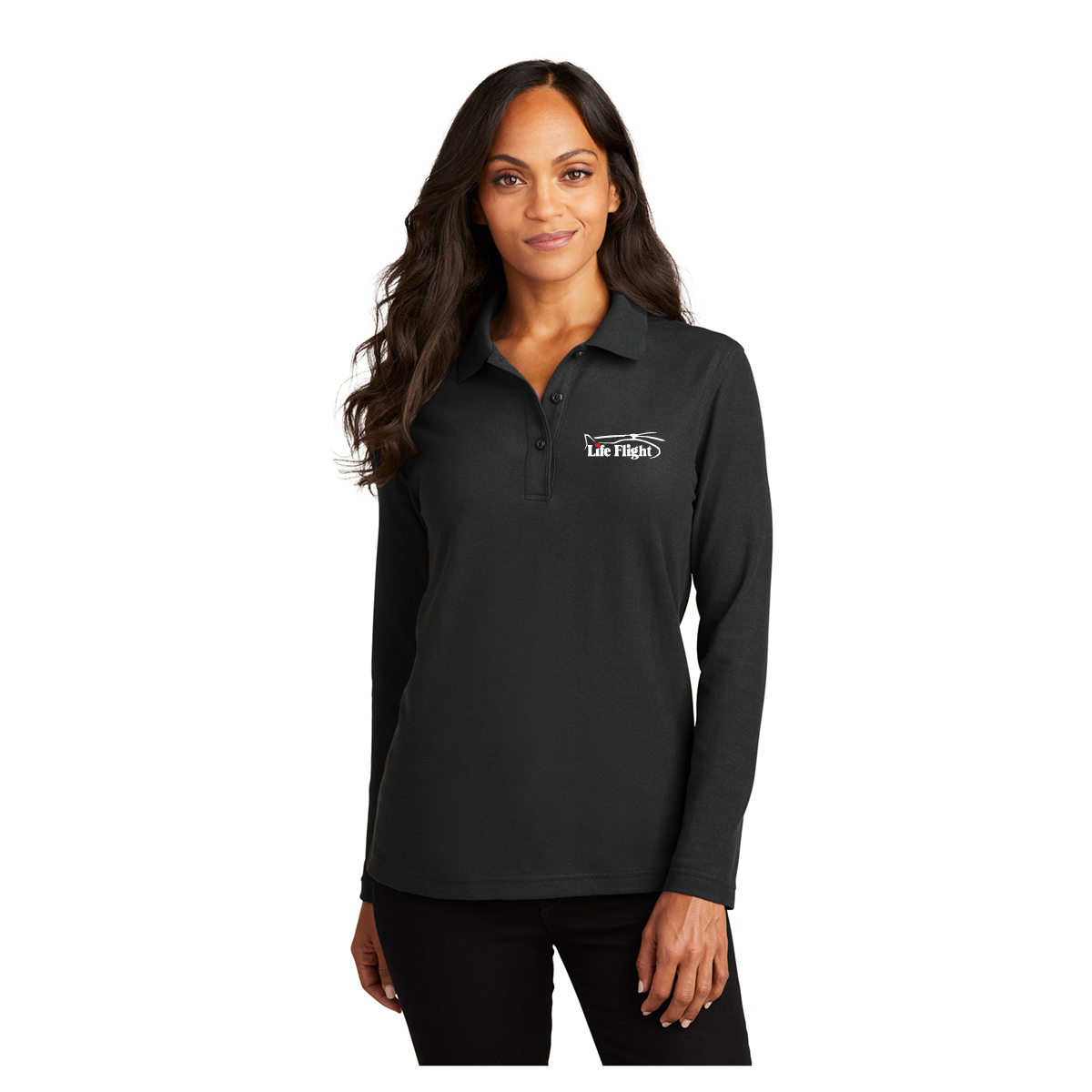LADIES LONG SLEEVE POLO