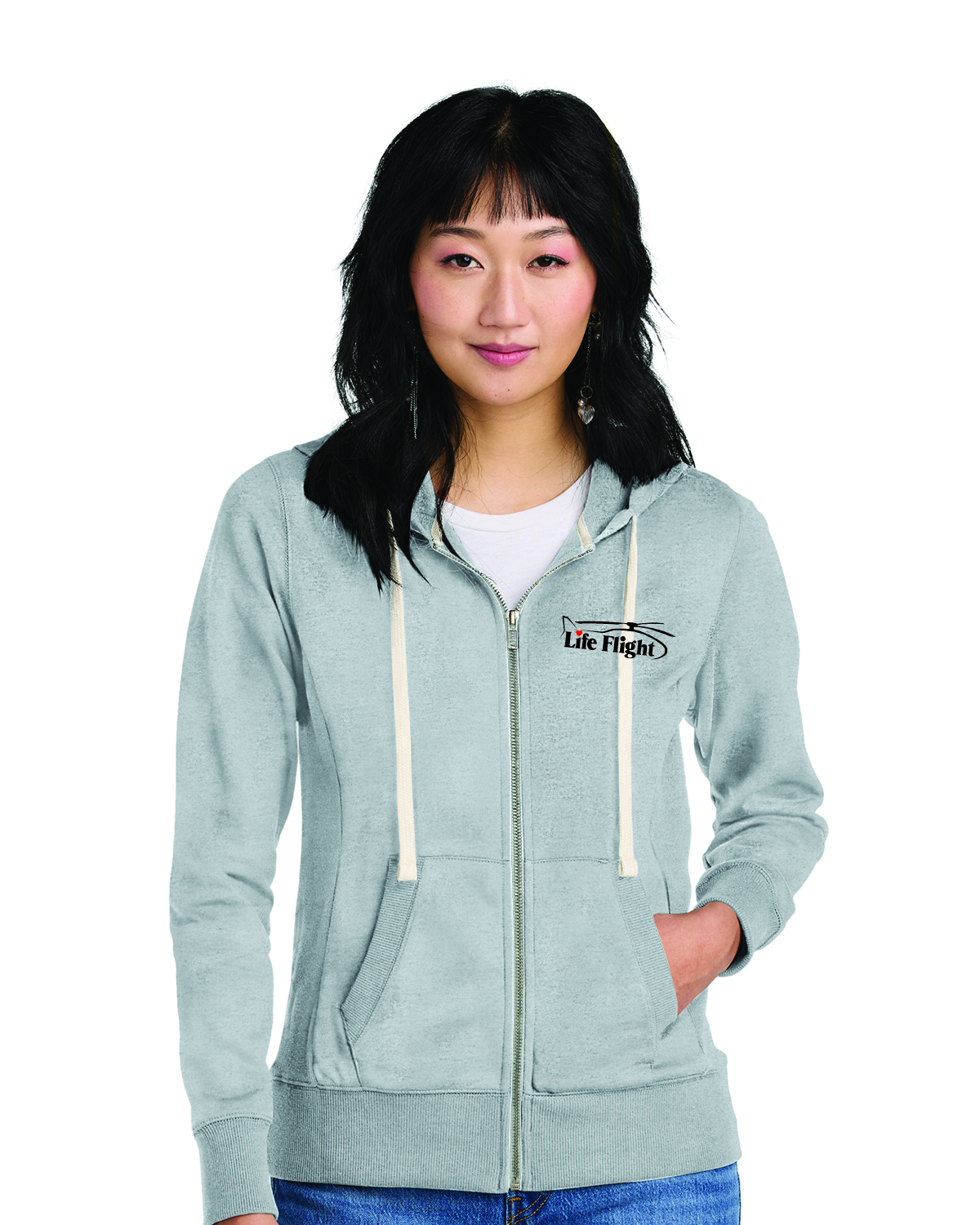 LADIES FULL ZIP HOODIE