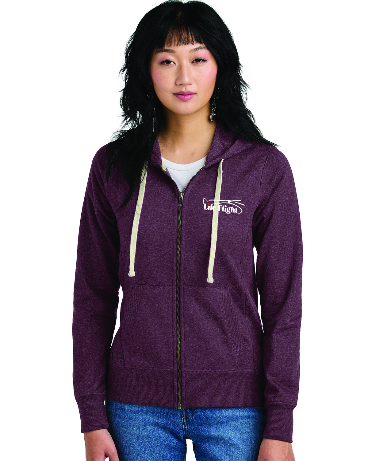 LADIES FULL ZIP HOODIE - Image 2