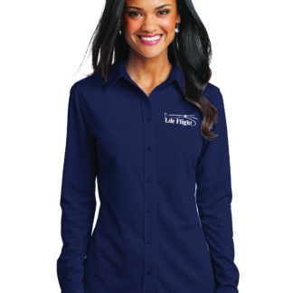 LADIES KNIT DRESS SHIRT